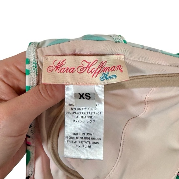 Mara Hoffman Cosmic Fountain Long Line Underwire Cami Bikini Top - Picture 10 of 12